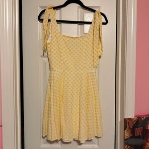 Miami Yellow Floral Mini Dress
